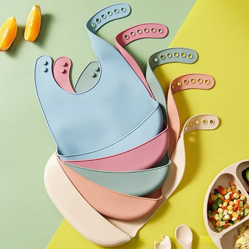 Waterproof Baby Bibs Silicone - قطعة واحدة من مريلة الأطفال المصنوعة