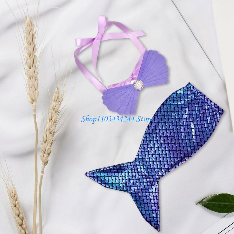 Infant Photography Props Outfit - الرضع الصدرية الذيل زي الطفل صور