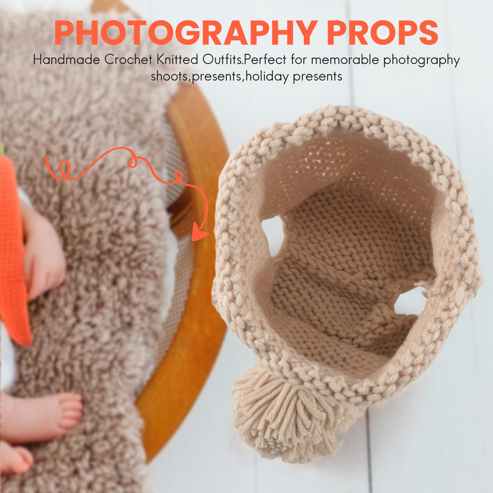 F-3C الوليد الطفل التصوير الدع - مراجعة Infant Photography Props Outfit وسعره