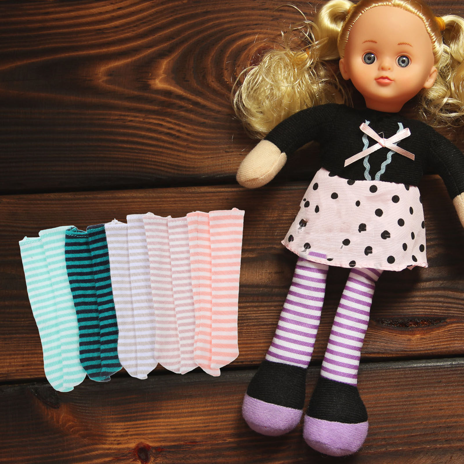 5 أزواج من جوارب الأطفال المخط - مراجعة Baby Clothes وسعره