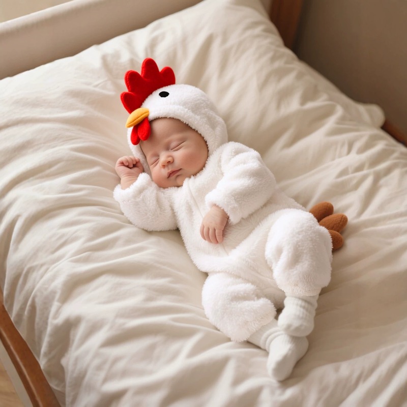 بدلة رومبر بيضاء للأطفال حديثي - مراجعة Cotton Baby Onesies Zipper وسعره