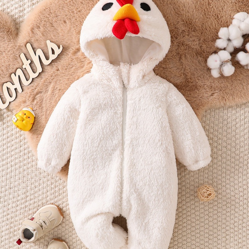 بدلة رومبر بيضاء للأطفال حديثي - مراجعة Cotton Baby Onesies Zipper وسعره