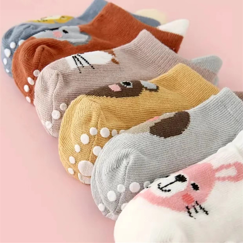 6 زوج/وحدة جوارب للأطفال حديثي - مراجعة Unisex Baby Socks Non Slip وسعره