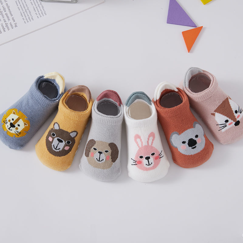 6 زوج/وحدة جوارب للأطفال حديثي - مراجعة Unisex Baby Socks Non Slip وسعره
